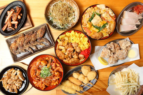 >豊富な居酒屋メニューのイメージ